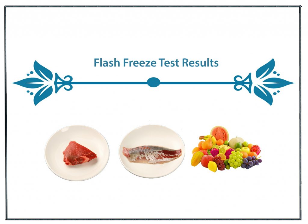 Flash Freezing Test results images