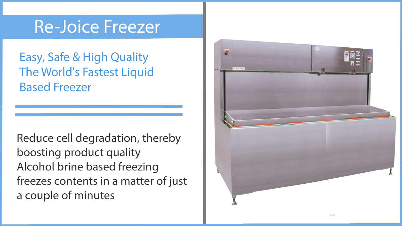 Rejoice freezer liquid flash freeze technology