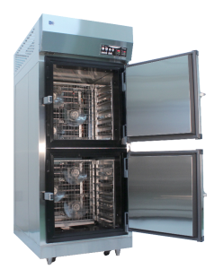 Flash freezer model KQF-16A of 3D freezer line up shown with open doors