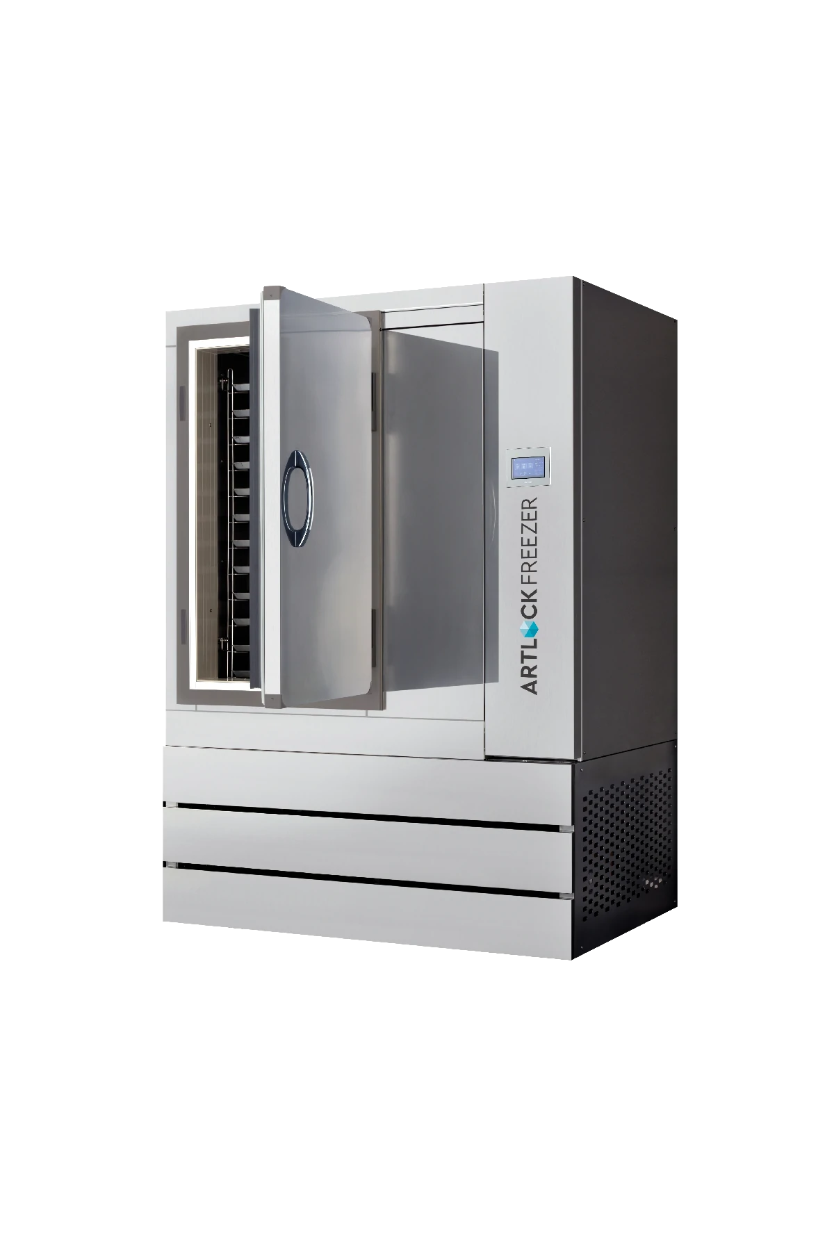 Image of our model ARF1650 commercial freezer which can freeze around 10 to 30 kg (22 to 70 lbs) per hour